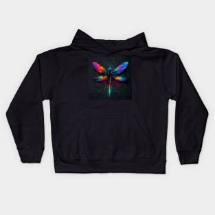 Rainbow Dragonfly From Another Dimension Kids Hoodie